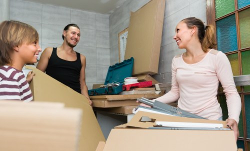 Professional movers planning a commercial office relocation