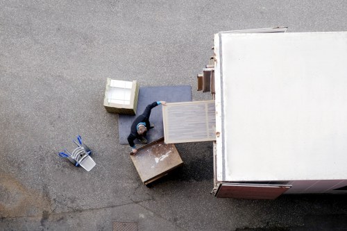 Movers preparing a removal van for a house relocation