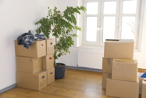 Office relocation specialists transporting corporate equipment safely