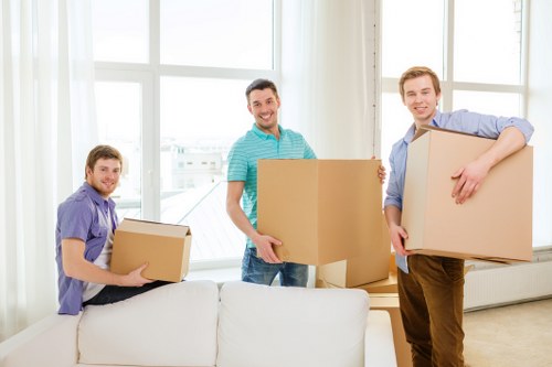 Fragile items wrapped securely for moving and transport