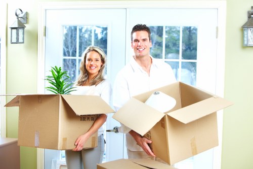 Furniture and household items being loaded for a move